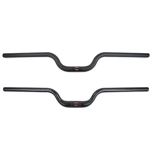 3K Carbon Mountain Bike Handlebar Riser Bar Folding Bike Handlebar 25.4/31.8mm - Picture 1 of 14