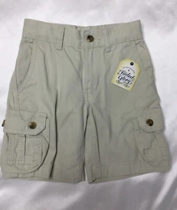 NWT Faded Glory Boys Cargo Shorts Size 4 Solid Tan Beige With Tags - Bild 1 von 5