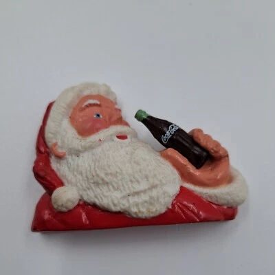 Christmas Coca-Cola Refrigerator Magnet Santa Clause 90’s Coke Vintage Bottle - Image 1 of 3