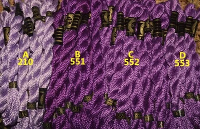 DMC VINTAGE COTTON PERLE #3 CHOOSE Purple Lavender pull SKEIN THREAD FLOSS YARN. - Image 1 of 4