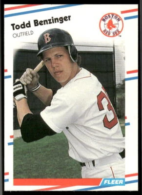 1988 Fleer #344 Todd Benzinger - Image 1 of 2