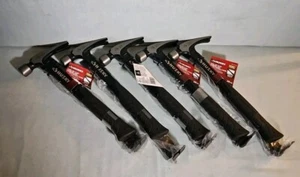 Brand New Lot Of 5 -20 Oz. Steel Rip Claw Hammer and Pry Bar Stc#4  - Picture 1 of 4