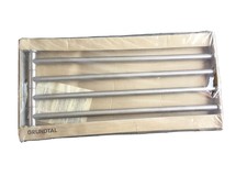 IKEA BROGRUND Handtuchbügel 3-armig,Edelstahl Handtuchhalter schwenkbar NEU