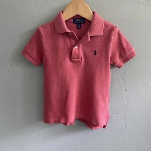 Ralph Lauren Boys 2T Short Sleeve Polo Cotton Red 