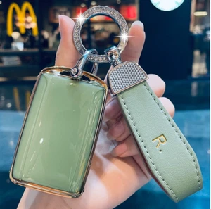 Key Protector Cover For new Mazda Smart keys 2/3 Button 2019-2023 Green/Gold - Picture 1 of 4
