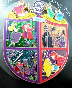 Pin Artland - Sleeping Beauty Crest LE 125 SOLD OUT #143558 - Picture 1 of 7