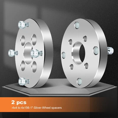 2 Pcs 4x4 to 4x156 1" Wheel Spacers 10x1.25 For Polaris Magnum 325 425 Xpress - Image 1 of 4