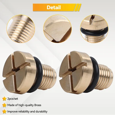 2X Tornillo purga refrigerante aluminio 11537793373 17111712788 repuesto para BMW M10 Foto 1 de 4