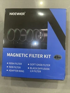 Neewer 49mm Magnetic ND Lens Filter Kit and Magnetic Adapter Ring - Picture 1 of 3