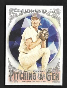 2022 Topps Allen & Ginter RANDY JOHNSON  Pitching A Gem -ARIZONA D'BACK- #PAG-24 - Picture 1 of 1