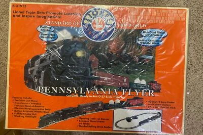 FACTORY SEALED LIONEL O-27 Scale PENNSYLVANIA FLYER Train Set 6-31913 - Image 1 of 4