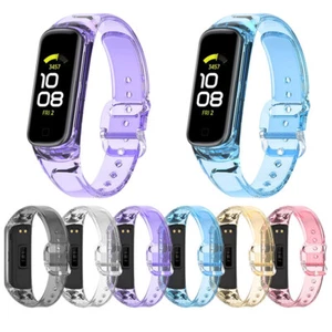 TPU Clear Bumper Case Cover Sport Band Strap For Samsung Galaxy Fit2 SM-R220 - Picture 1 of 18