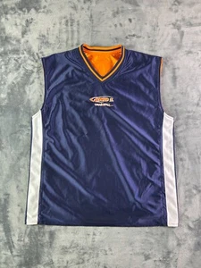 Y2K AND1 Basketball Jersey Youth XL Navy Orange Reversible Mesh Tank - Picture 1 of 7