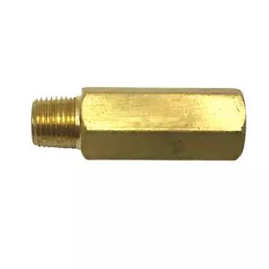 CHEVROLET V8 OIL PRESSURE SENDER UNIT BRASS EXTENSION FITTING - Picture 1 of 2