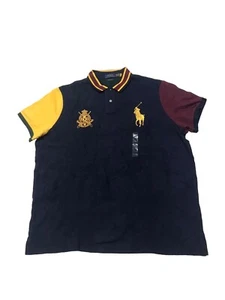 Polo Ralph Lauren Herren Big Pony Gold Crest Farbe 2XL Block Poloshirt Größe XXL - Bild 1 von 11