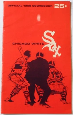 1968 Chicago White Sox vs. Minnesota Twins Program Scorebook Aparicio - Image 1 of 2