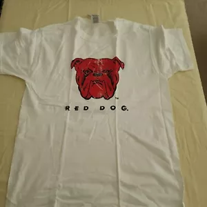 Vintage Red Dog Beer Fruit of the Loom White Graphic T Shirt Size M Medium - New - Picture 1 of 5