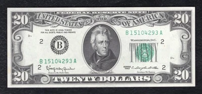 FR. 2065-B 1963 $20 FRN FEDERAL RESERVE NOTE NEW YORK, NY GEM UNCIRCULATED - Image 1 of 2