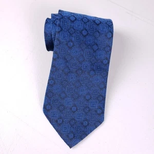 KETCH Krawatte Blau Geometrisches Muster Herrenkrawatte Hergestellt in den USA Klassischer Stil " - Bild 1 von 7