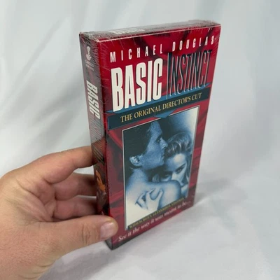BRAND NEW Basic Instinct (VHS, 1994, WS UNRATED Directors Cut) w Cut Footage! - Image 1 of 4