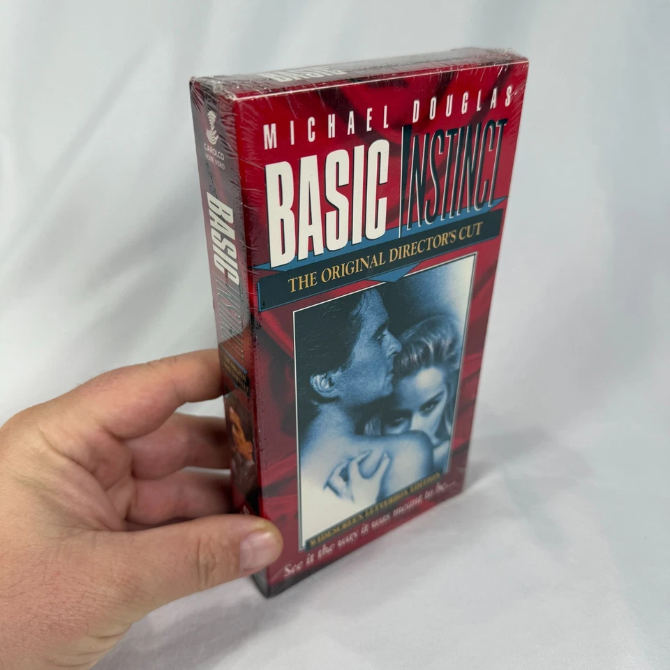 BRAND NEW Basic Instinct (VHS, 1994, WS UNRATED Directors Cut) w Cut Footage! - Image 1 of 4