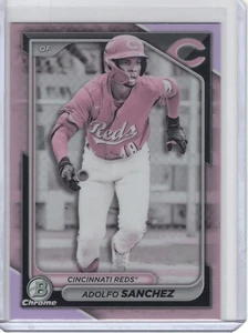 ADOLFO SANCHEZ 2024 BOWMAN DRAFT CHROME PEARL PACK #BDC-119 SSP - Bild 1 von 2