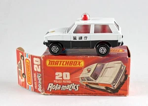 Matchbox Superfast Nr. 20B Police Patrol weiß "Police" JAPAN top in Box - Picture 1 of 10