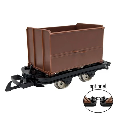 Kastenlore Grubenhunt Feldbahnwagen braun Selbstbauwagen Spur-G Bausatz ML-Train - Bild 1 von 4