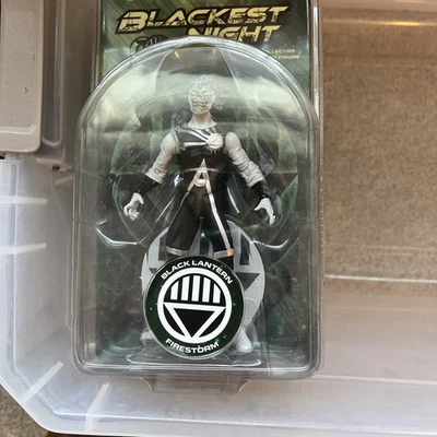 7-дюймовая экшн-фигурка DC Direct Blackest Night Black Lantern Firestorm новая - Изображение 1 из 3