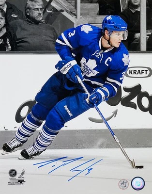 Dion Phaneuf Signed Toronto Maple Leafs Captain 11x14 Photo - Image 1 of 2