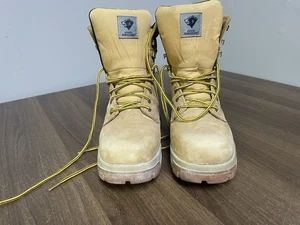 Herman Survivors Mens Grizzly Steel Toe Lace Up Brown Work Boots Size 9.5 - Picture 1 of 10