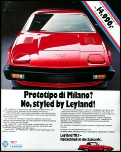 Triumph  TR 7, rot,  originale Werbung aus 1977 - Picture 1 of 2