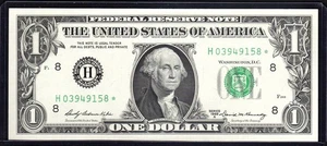 Fr. 1904-H* 1969-A 1 $ ST. LOUIS FRN H/* BLOCK KNACKIGER NEUZUSTAND - Bild 1 von 2