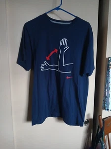 T-shirt Nike uomo cotone Atlanta Braves blu taglia L - Foto 1 di 2