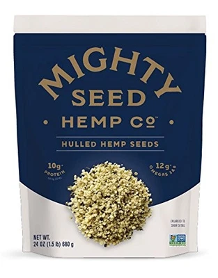 Mighty Seed Hulled Hemp Seeds 24 oz - Nutritious Superfood Snack - Image 1 of 4