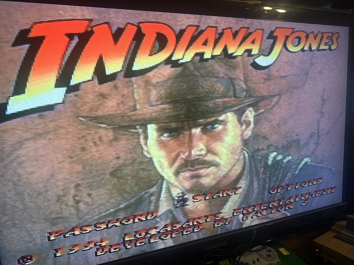 Nintendo SNES Indiana Jones' Greatest Adventures Video Games for