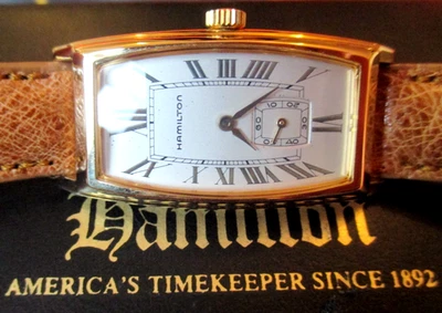 STUNS! HAMILTON CARLISLE 6204 REGISTERED EDITION GENTS QTZ.WATCH.ORIG.BOX/PAPERS - Imagem 1 de 4