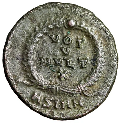 Valentinian I "Wreath, Votive" Sirmium Scarce Very Fine - Image 1 of 4