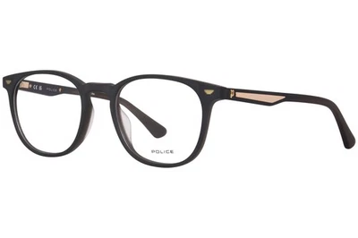 Police Groove-2 VPLF02 06BL Eyeglasses Frame Men's Dark Grey/Grey Full Rim 50mm - Image 1 of 4