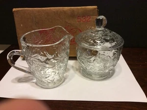 Princess House #532 Fantasia Crystal Creamer & Sugar With Lid In Original Box - Picture 1 of 4