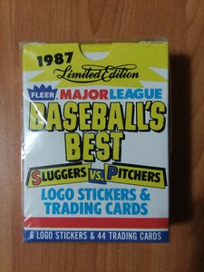 1987 Fleer MLB Best Sluggers & Pitchers - Limited Edition