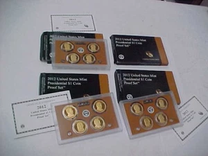 2012-S San Francisco Proof Presidential Dollar KEY DATE SET - Picture 1 of 4