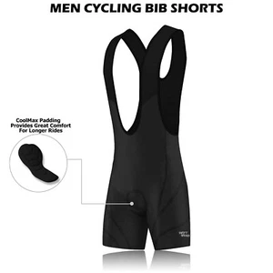 Herren Rad Trägerhose Gepolstert Fahrrad Bike Atmungsaktiv Sommer Racing Fit Hose - Bild 1 von 13