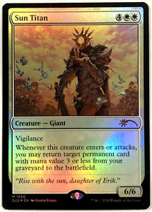 Magic The Gathering Sun Titan Rainbow Foil Secret Lair Drop Series 1550 casi nuevo - Imagen 1 de 6