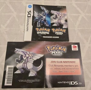 Pokemon Diamond & Pearl Version Nintendo DS MANUAL & Unscratched VIP card ONLY - Picture 1 of 6