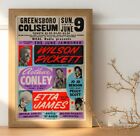 Wilson Pickett Arthur Conley Etta James Gig Concert Venue Tour Poster 36"x24"