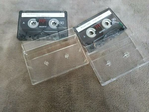 2 x Sony HF Normal Kassette Audioband MC Typ 1 '90 Jahre 90-60-50-46 Minuten - Bild 1 von 1