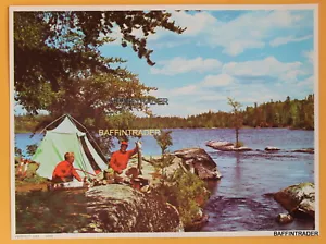 Vintage Fishing Calendar Salesman Sample Litho Print 8" x 6" Perfect Day - Bild 1 von 1