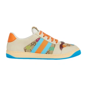 GUCCI Men's Screener Multicolor GG Sneakers New & Authentic - Picture 1 of 5