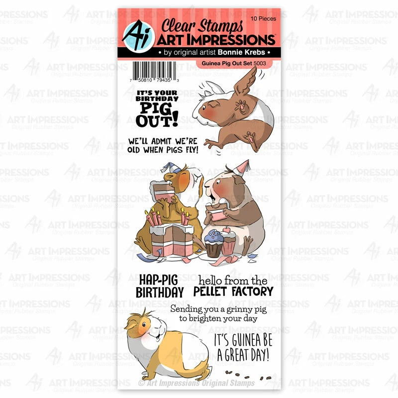 Art Impressions Funny Farm Clear Stamp Set Sloth-some 5002